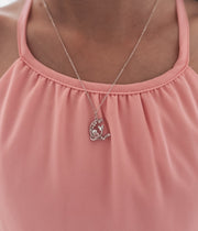 Moonbeam Sparkle Girls Silver Necklace - A Little Lacey