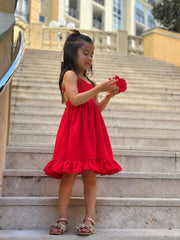 Mia Girls Red Christmas Dress - A Little Lacey