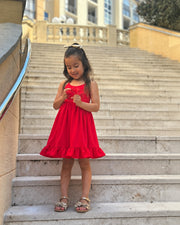 Mia Girls Red Christmas Dress - A Little Lacey
