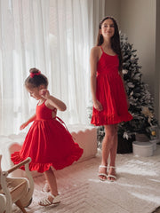 Mia Girls Red Christmas Dress - A Little Lacey