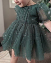 Nina Green Sparkle Christmas Romper - A Little Lacey