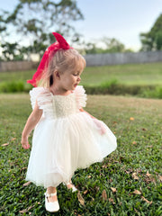 Noa Girls White Embroidered Dress - A Little Lacey