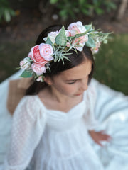 Rose Meadow Girls Flower Crown - A Little Lacey