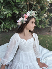 Rose Meadow Girls Flower Crown - A Little Lacey