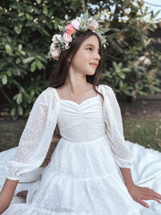 Rose Meadow Girls Flower Crown - A Little Lacey