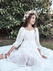Rose Meadow Girls Flower Crown - A Little Lacey
