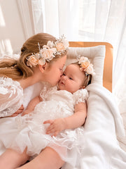 Petal White Embroidered Baby Dress - A Little Lacey