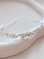 Petals and Grace Girls Headband - White - A Little Lacey