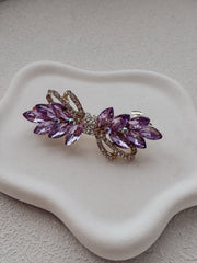 Purple Crystal Girls Barrette - A Little Lacey