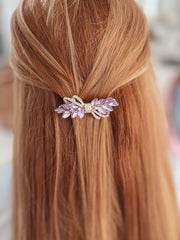 Purple Crystal Girls Barrette - A Little Lacey