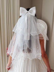 Pearl Grace Communion Veil - A Little Lacey