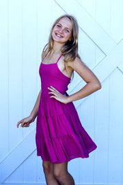 Phoebe Chiffon Girls Dress Rose Pink - A Little Lacey