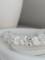 Porcelain Bloom Girls Headpiece - A Little Lacey