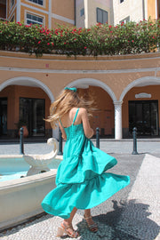 Sabrina Girls Green Christmas Maxi Dress - A Little Lacey