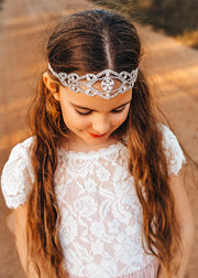 Sasha Girls Dusty Blush Dress - A Little Lacey