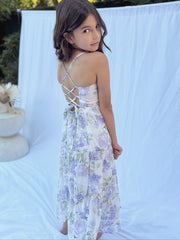 Savannah Girls Lilac Maxi Dress - A Little Lacey