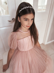 Silver Heart Girls Headband - A Little Lacey