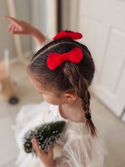 Stella Rose Bow - Red - A Little Lacey