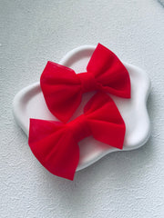 Stella Rose Bow - Red - A Little Lacey