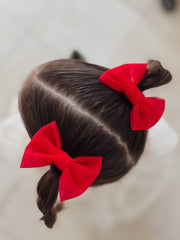 Stella Rose Bow - Red - A Little Lacey