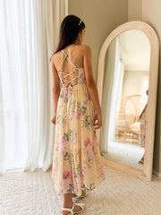 Savannah Girls Yellow Rose Maxi Dress - A Little Lacey