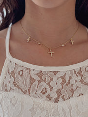 Trinity Girls Communion Necklace - Gold - A Little Lacey