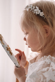 Tiana Girls Silver Headpiece - A Little Lacey