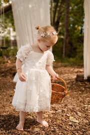 Tiana Girls Silver Headpiece - A Little Lacey