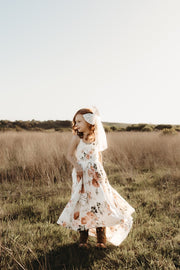 Lola Floral High Low Girls Dress - A Little Lacey