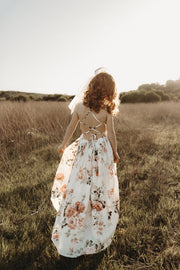 Lola Floral High Low Girls Dress - A Little Lacey