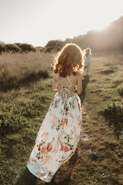 Lola Floral High Low Girls Dress - A Little Lacey