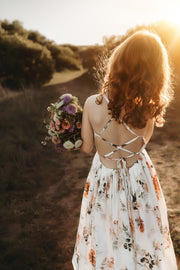 Lola Floral High Low Girls Dress - A Little Lacey