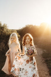 Lola Floral High Low Girls Dress - A Little Lacey