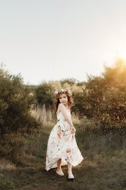 Lola Floral High Low Girls Dress - A Little Lacey