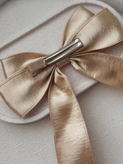Velvet Shimmer Gold Christmas Bow - A Little Lacey