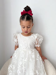 Vienna Girls White Embroidered Dress - SECONDS - A Little Lacey