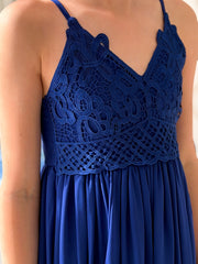 Vivienne Girls Light Navy Dress - A Little Lacey