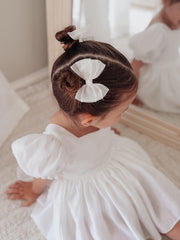 White Girls Pigtail Bows - A Little Lacey
