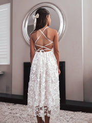 Classic Champagne Girls Hair Bow - A Little Lacey