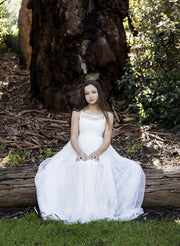 Elodie Girls White Dress - Size 5 - A Little Lacey