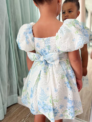Fern Puff Sleeve Girls Dress SIZE 7 & 8 - A Little Lacey