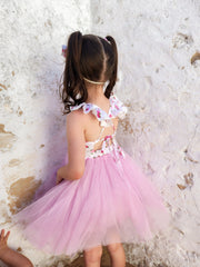 Frankie Girls Tutu Dress - Strawberry - A Little Lacey