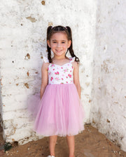 Frankie Girls Tutu Dress - Strawberry - A Little Lacey