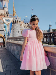 Delia Girls Light Pink Dress - A Little Lacey