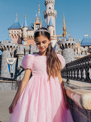 Delia Girls Light Pink Dress - A Little Lacey