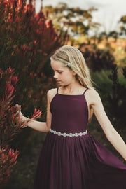 Infinity Girls Diamante Sash - A Little Lacey