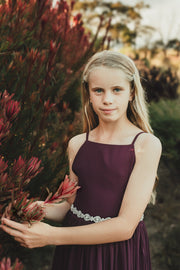 Infinity Girls Diamante Sash - A Little Lacey