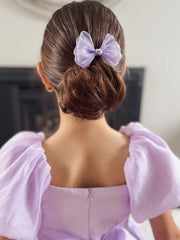 Lilac Girls Pigtail Bows - A Little Lacey