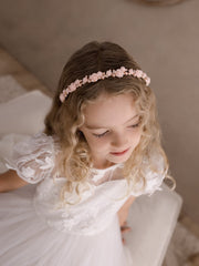 Petals and Grace Girls Headband - Pink - A Little Lacey