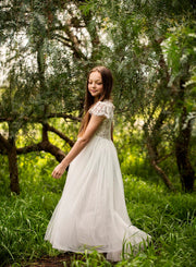Serenade Girls White Lace Dress - A Little Lacey